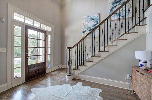 16 Cambridge Way, Cartersville, GA 30121 - entryway with stairway and wood finished floors