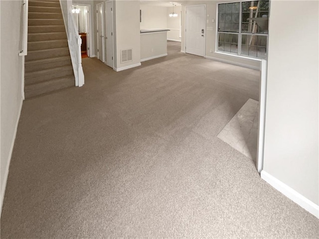 1097 Rock Creek Ln, Norcross, GA 30093 - unfurnished living room with carpet