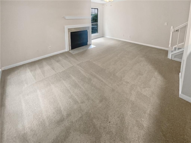 1097 Rock Creek Ln, Norcross, GA 30093 - unfurnished living room featuring carpet