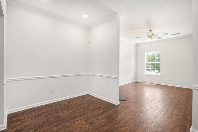 277 Ralph David Abernathy Blvd SW, Atlanta, GA 30312 - spare room with wood finished floors, ceiling fan, ornamental molding, baseboards, and recessed lighting
