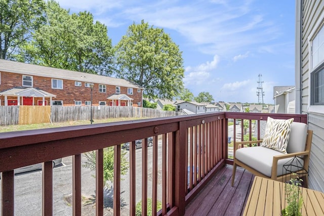 277 Ralph David Abernathy Blvd SW, Atlanta, GA 30312 - deck featuring a residential view and a fenced backyard