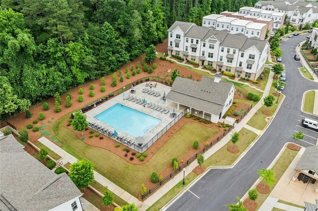 993 Harvest Park Ln, Suwanee, GA 30024 - aerial view of a pool