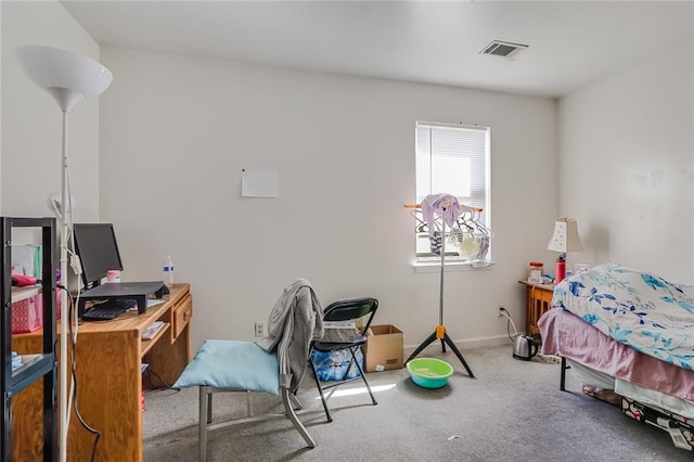 bedroom featuring carpet floors