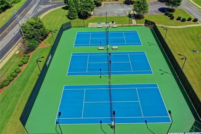 view of tennis court