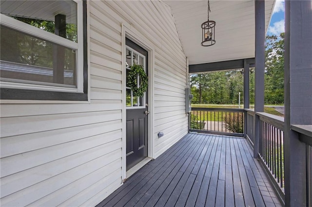 5601 Due W Rd, Powder Springs, GA 30127 - view of wooden porch