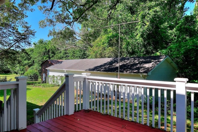 1595 Lake Lucerne Rd SW, Lilburn, GA 30047 - view of wooden deck