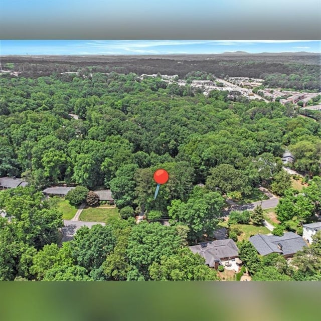 6590 Williamson Dr NE, Atlanta, GA 30328 - aerial view of property and surrounding area with a forest
