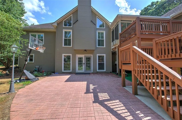 rear view of property with a patio area