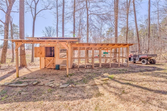 view of poultry coop