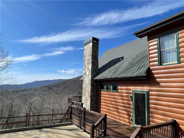 71 Hidden Valley Dr S, Ellijay, GA 30536 - deck with a mountain view