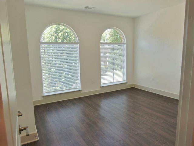 4590 River Stone Trl, Douglasville, GA 30135 - unfurnished room featuring dark wood-type flooring, healthy amount of natural light, and baseboards