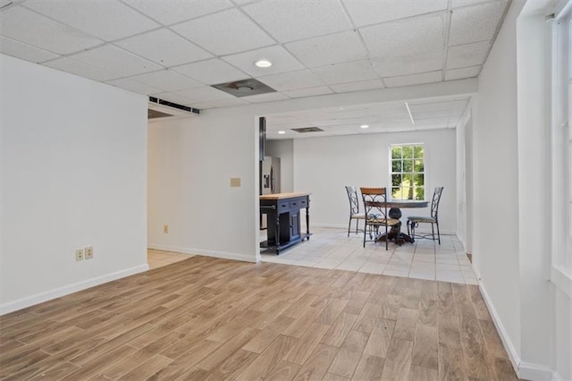 263 Mountainview Cir, Canton, GA 30115 - dining space with light wood-style floors and a drop ceiling