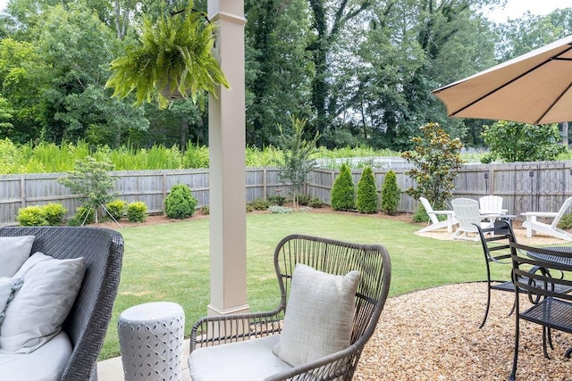 2099 Lakeview Bend Way, Buford, GA 30519 - fenced backyard with a patio