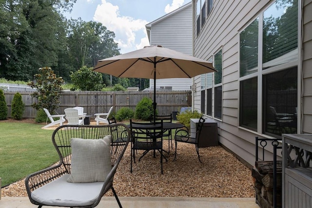 2099 Lakeview Bend Way, Buford, GA 30519 - view of patio / terrace featuring outdoor dining area