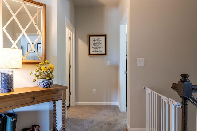 2099 Lakeview Bend Way, Buford, GA 30519 - hall featuring carpet and baseboards