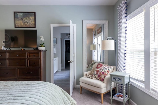 2099 Lakeview Bend Way, Buford, GA 30519 - bedroom with baseboards and light colored carpet
