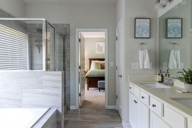 2099 Lakeview Bend Way, Buford, GA 30519 - full bath with a stall shower, double vanity, a garden tub, and ensuite bathroom