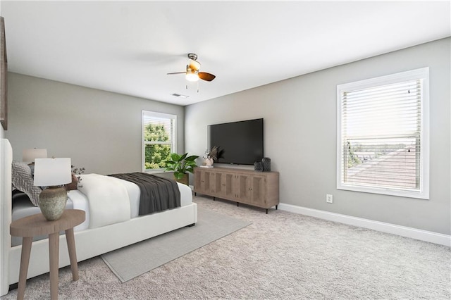 4850 Wilshire Xing, Cumming, GA 30040 - carpeted bedroom featuring baseboards and ceiling fan
