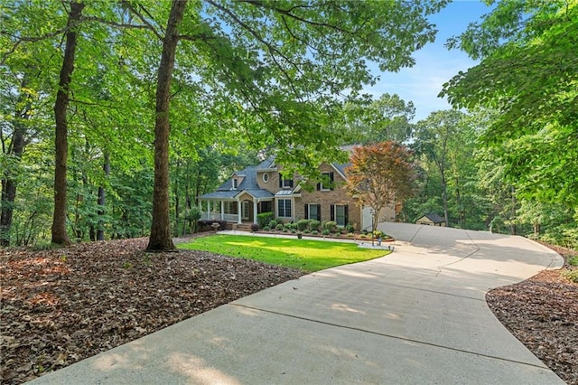 168 Eagle Pointe Dr, Dahlonega, GA 30533 - view of front facade with a front lawn