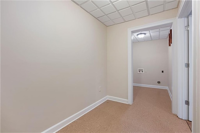 168 Eagle Pointe Dr, Dahlonega, GA 30533 - laundry room with baseboards and hookup for an electric dryer