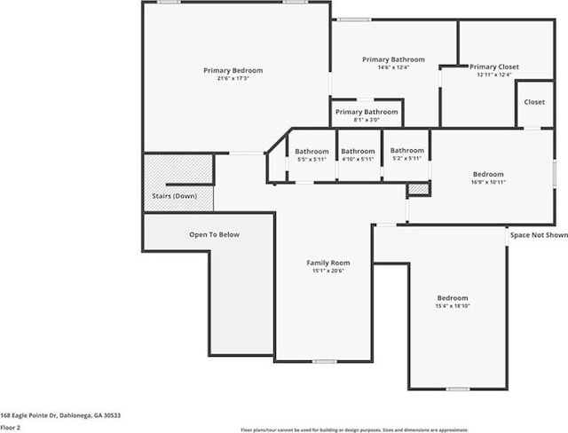 168 Eagle Pointe Dr, Dahlonega, GA 30533 - floor plan / room layout