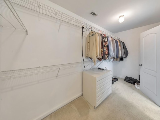 388 Oakhaven Way, Villa Rica, GA 30180 - walk in closet featuring visible vents and light carpet