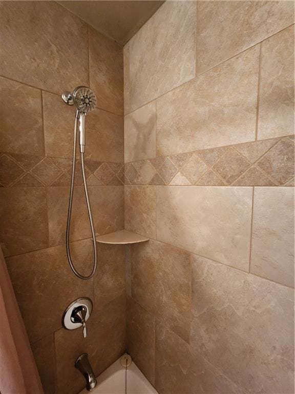 details with shower / bath combination