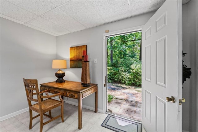 3287 Alton Rd, Atlanta, GA 30341 - foyer entrance featuring a paneled ceiling and baseboards