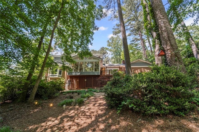 3287 Alton Rd, Atlanta, GA 30341 - view of yard featuring a sunroom