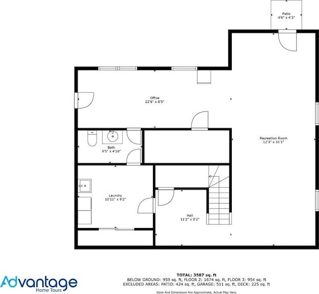 3287 Alton Rd, Atlanta, GA 30341 - floor plan / room layout
