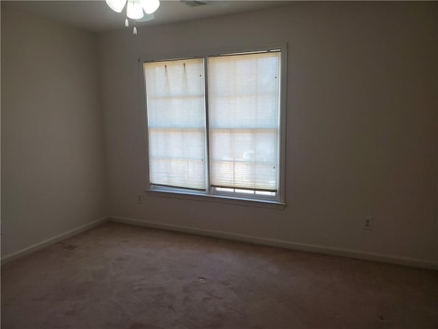 empty room with carpet floors