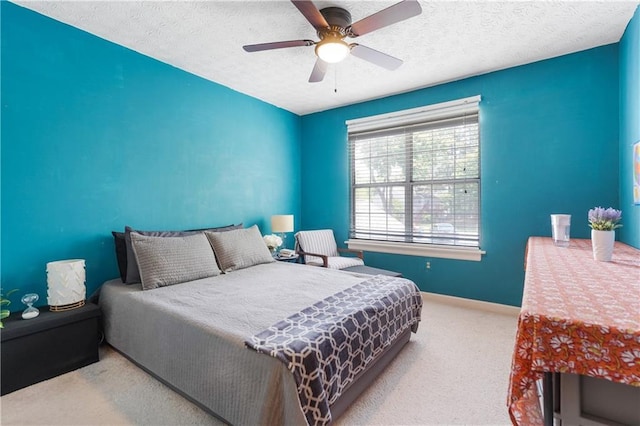 3620 Darwin Pl, Duluth, GA 30096 - bedroom featuring carpet flooring, a textured ceiling, and ceiling fan
