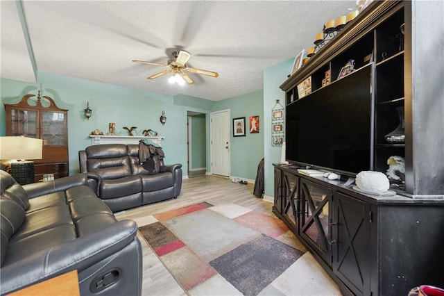 3620 Darwin Pl, Duluth, GA 30096 - living area with light wood-type flooring and a ceiling fan