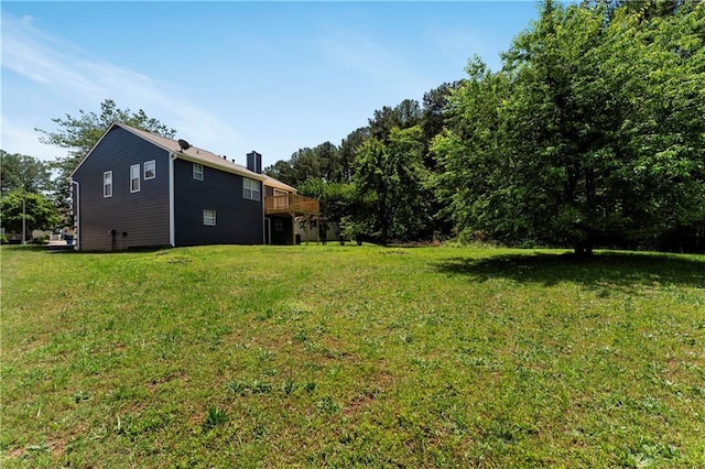 3620 Darwin Pl, Duluth, GA 30096 - view of grassy yard featuring a wooden deck