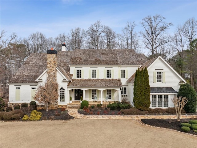 view of property with covered porch