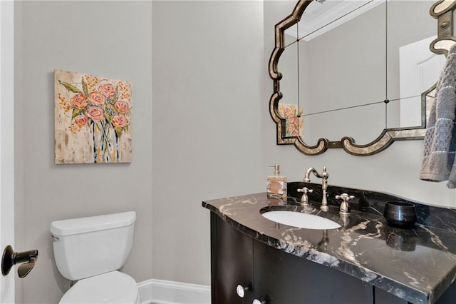 1313 Fallsbrook Ter NW, Acworth, GA 30101 - half bathroom with vanity and toilet