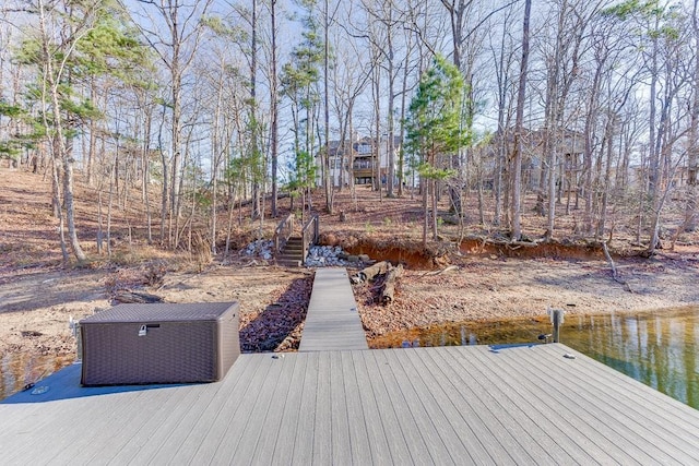 6014 Warpath Rd, Flowery Branch, GA 30542 - dock area with stairway and a water view