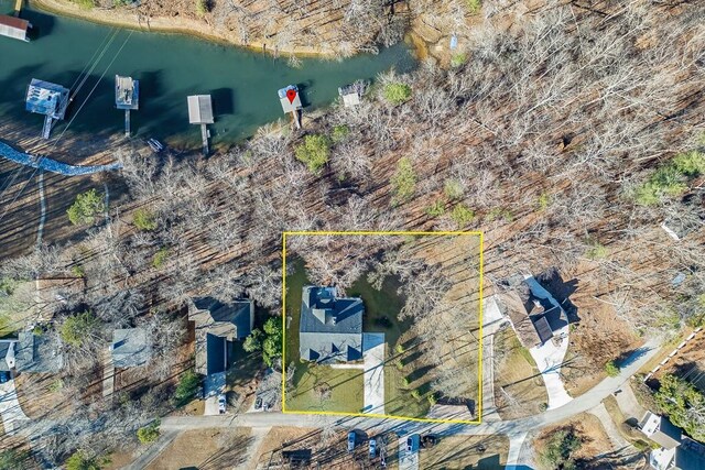 6014 Warpath Rd, Flowery Branch, GA 30542 - aerial view of property's location with property boundaries highlighted