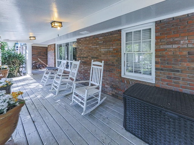 view of wooden terrace