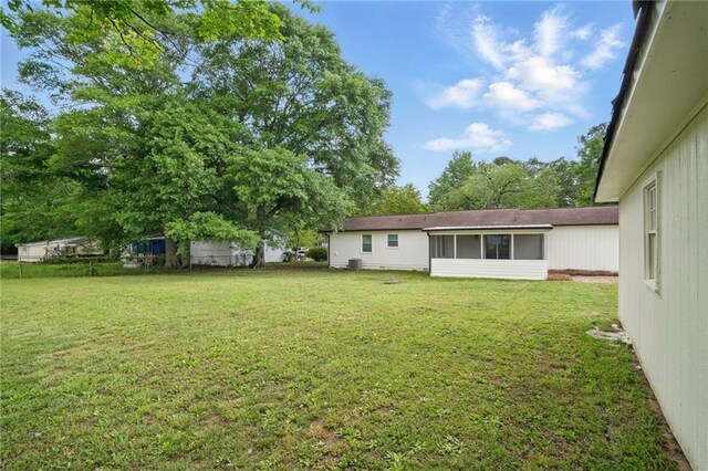 46 Forkwood Cir, Hiram, GA 30141 - view of yard with a sunroom