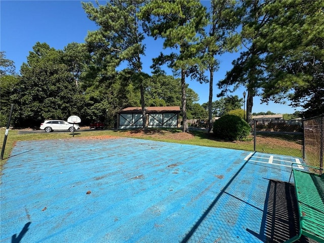 4701 Flat Shoals Rd Unit 56E, Union City, GA 30291 - view of swimming pool with basketball hoop