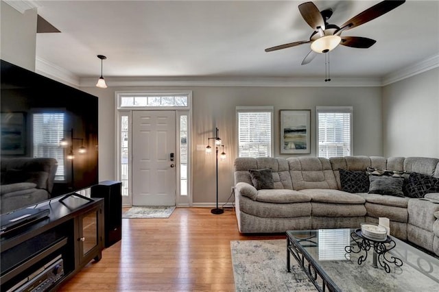 unfurnished bedroom with a tray ceiling, ceiling fan, light colored carpet, and ornamental molding