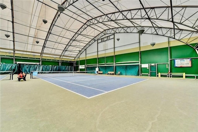 view of tennis court