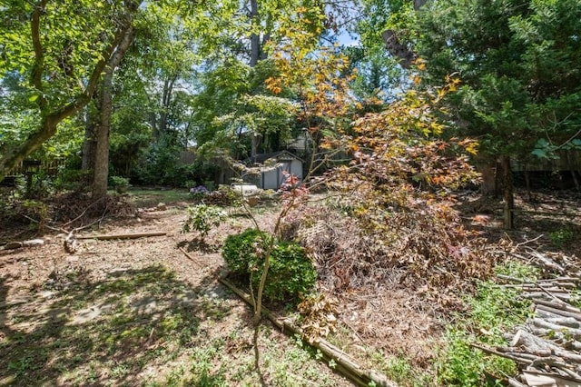 881 Mclinden Ave SE, Smyrna, GA 30080 - view of yard featuring a storage unit