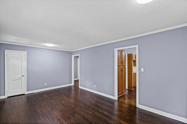881 Mclinden Ave SE, Smyrna, GA 30080 - empty room featuring wood finished floors, ornamental molding, and a textured ceiling