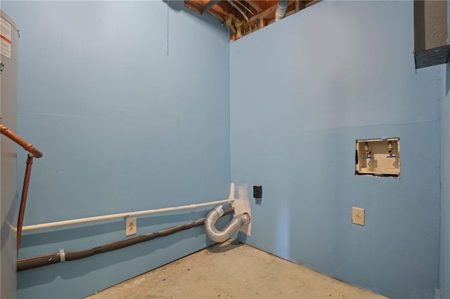 laundry room featuring electric dryer hookup