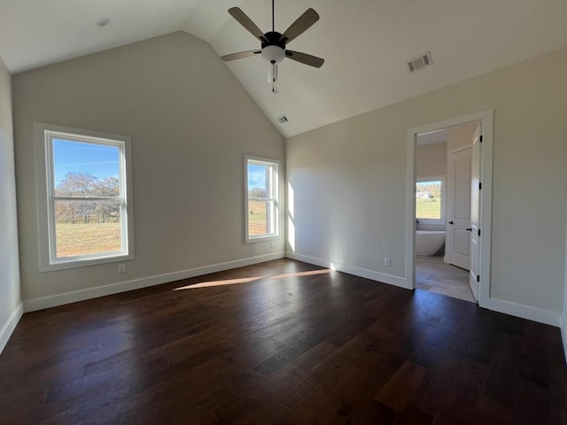 1520 Whooping Creek Church Rd, Carrollton, GA 30117 - unfurnished room featuring dark wood-type flooring, visible vents, and plenty of natural light