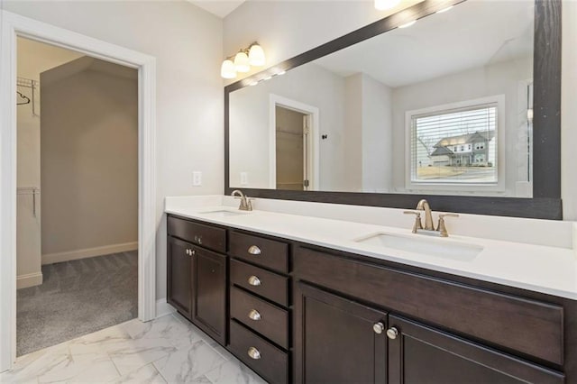 bathroom with vanity