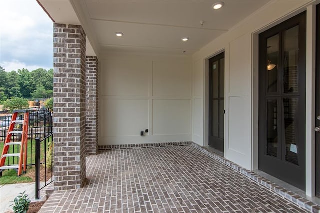 view of patio / terrace with fence