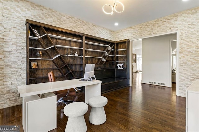 2616 Boddie Pl, Duluth, GA 30097 - unfurnished office with visible vents and wood finished floors